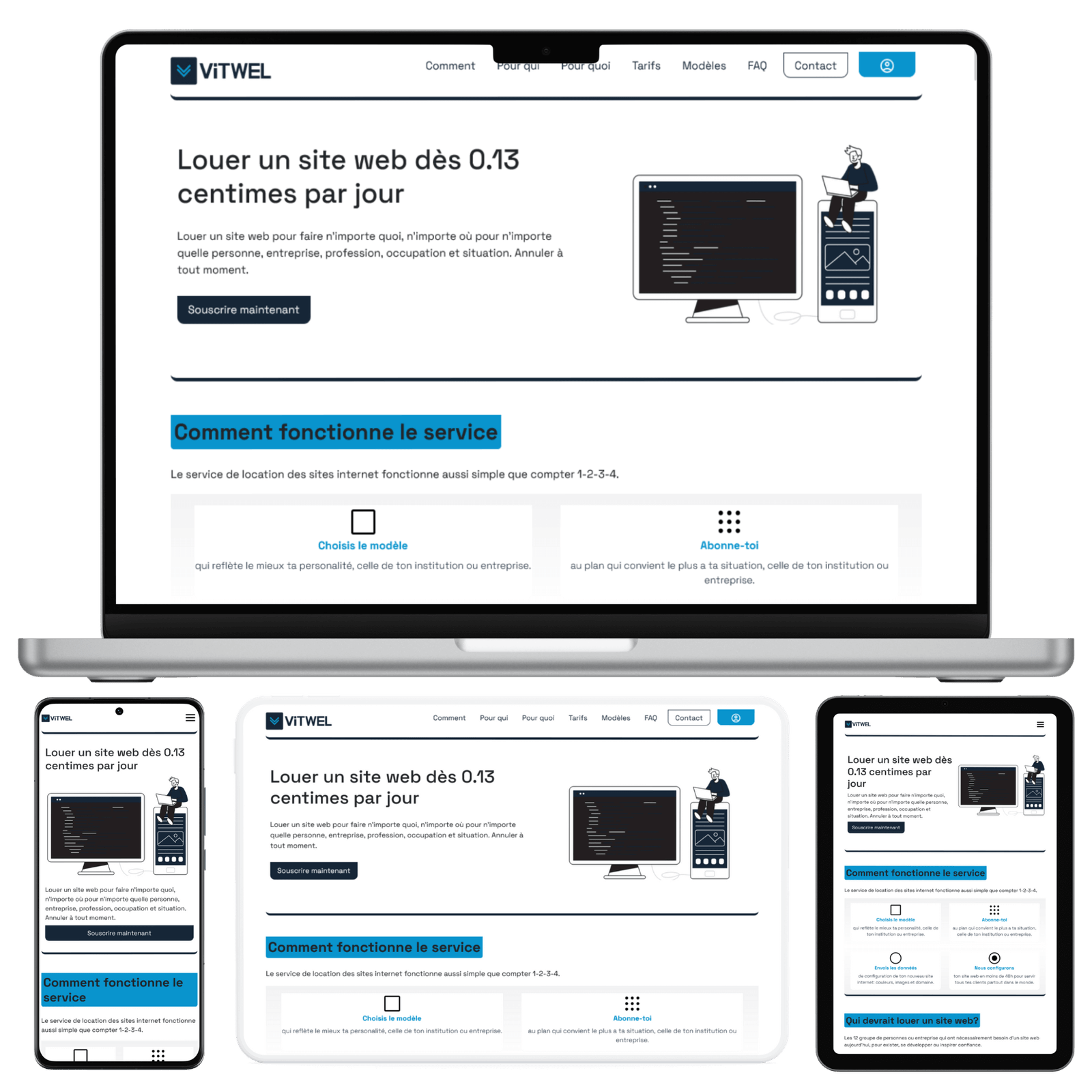 Louer un site internet VITWEL